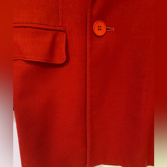 Vintage Red Double-breasted Blazer - Picture 13 of 15